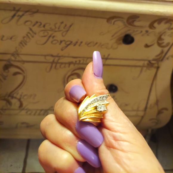 FINAL SALE Emerald cut diamond 14K gold - Picture 11 of 11